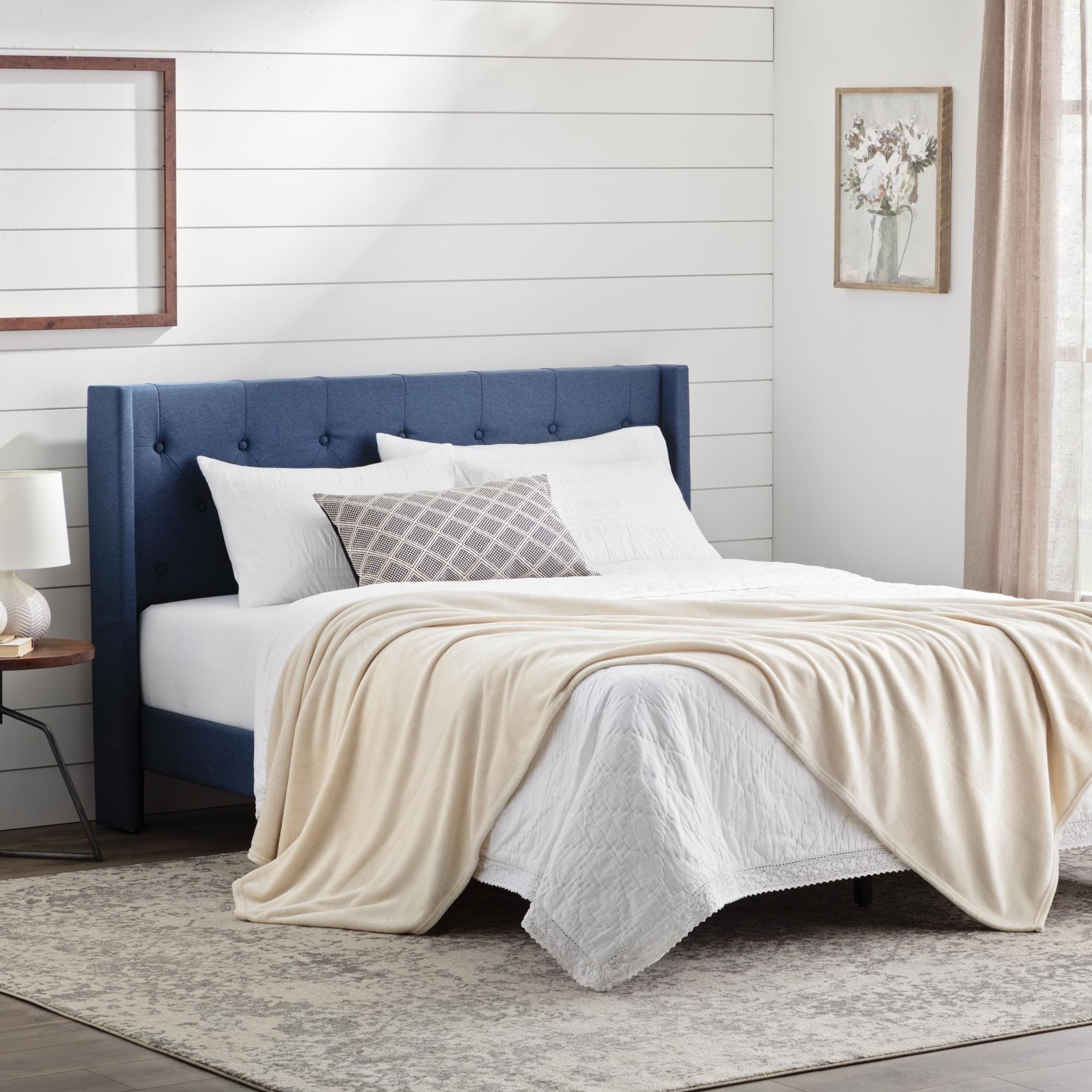 Brookside Polyester Fleece Blanket Throw 50 x60 White